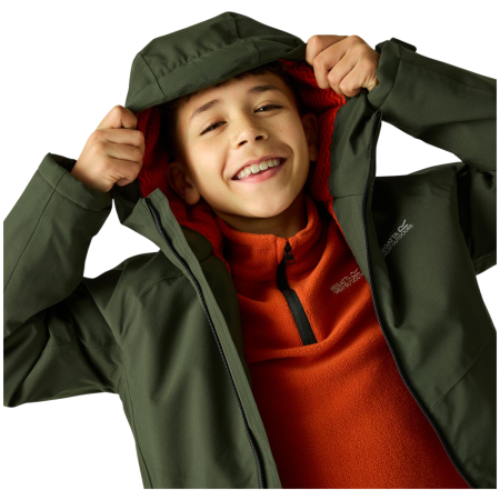 Giacca invernale per bambini Regatta Hillain Warm Lined Dark Khaki