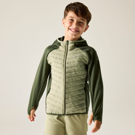 Giacca da bambino Regatta Junior Andreson Hybrid DkKhaki/LtSg