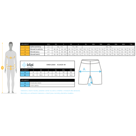 Pantaloncini da uomo Kilpi Asher-M