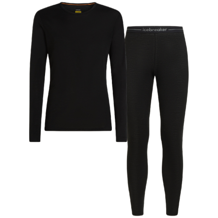 Set sportivo da uomo Icebreaker M 175 Everyday LS Crewe and Leggings Set nero Black