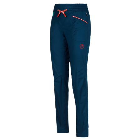 Pantaloni da donna La Sportiva Temple Pant W blu scuro Storm Blue/Lagoon