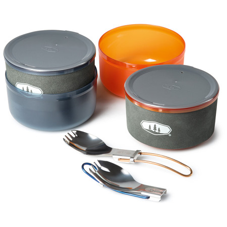 Set di stoviglie GSI Outdoors Halulite MicroDualist II