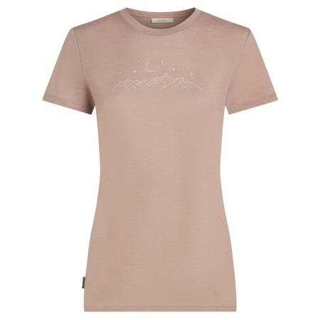 Maglietta da donna Icebreaker Women Merino 150 Tech Lite SS Tee Sparkling Stars rosa Pink Quartz