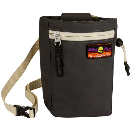 Sacchetto porta magnesite Wild Country Flow Chalk Bag nero onyx