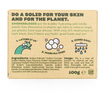 Gel doccia Totally Solid Solid Shower Gel EO Range - Cedarwood & Eucalyptus