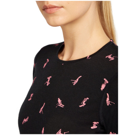 Maglietta sportiva da donna Icebreaker Women Merino 200 Oasis LS Crewe Snow Day