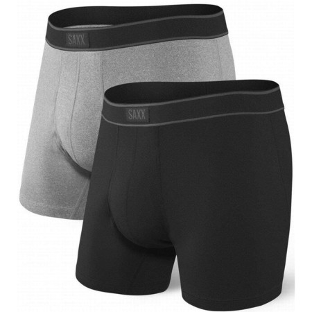 Boxer Saxx Daytripper Boxer Brief Fly 2Pk nero/grigio black/grey heater