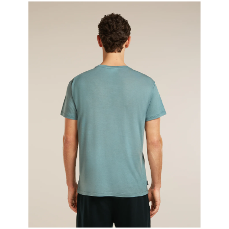 Maglietta funzionale da uomo Icebreaker Merino Blend Core SS Tee Single Line Camp