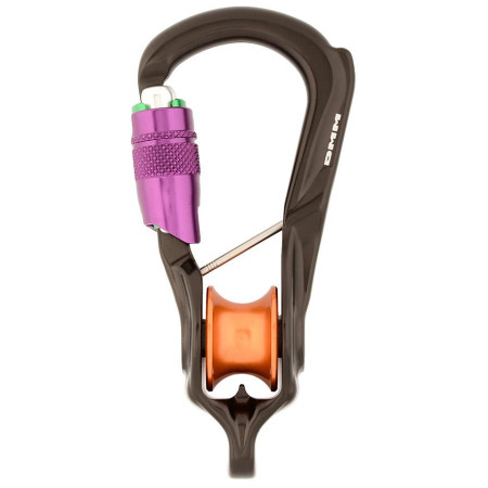 Moschettone DMM Revolver Rig Durolock nero Matt Grey/Purple