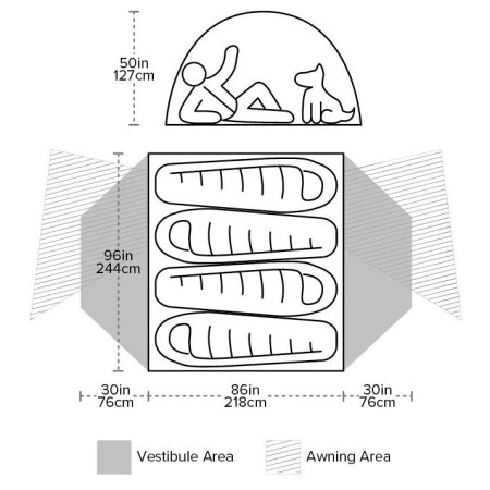 Tenda Big Agnes Copper Spur Hv UL4 2025