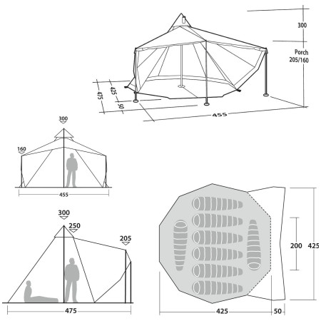 Tenda familiare Robens Chinook Ursa (2022)