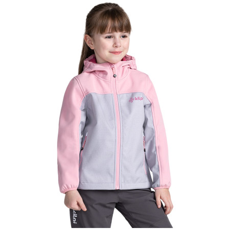 Giacca softshell per bambini Kilpi Ravia rosa/grigio light pink