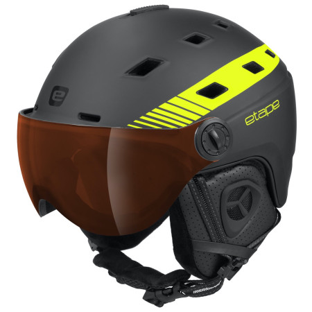 Casco da sci Etape Davos Pro nero/giallo černá/žlutá fluo mat