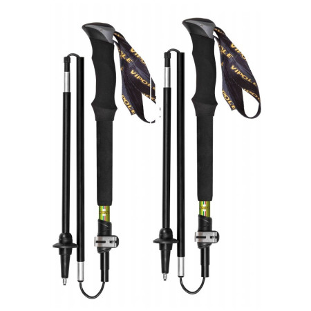 Bastoncini da trekking Vipole Approach Long Dlx nero