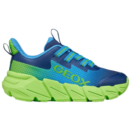 Scarpe da bambino Geox J Flexyper Fast Boy LT Blue/Lime blu/verde LT BLUE/LIME