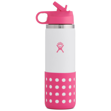 Bottiglia per bambini Hydro Flask Kids Wide Mouth 20 oz Straw Lid/Boot rosa Punch