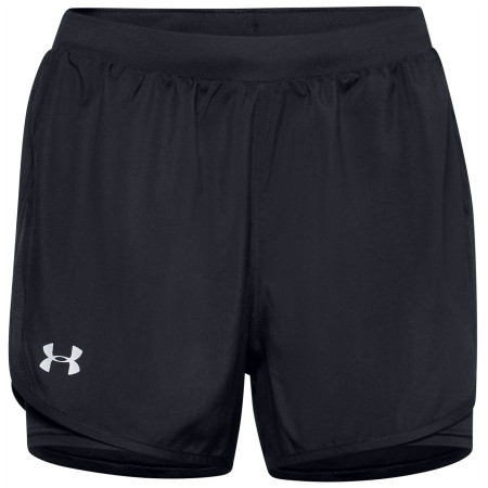 Pantaloncini da donna Under Armour Fly By 2.0 2N1 Short nero Black / Black / Reflective