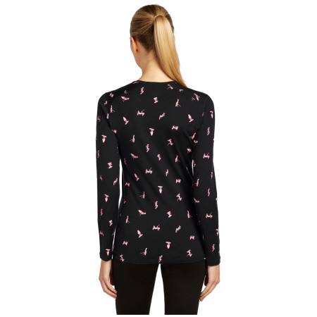 Maglietta sportiva da donna Icebreaker Women Merino 200 Oasis LS Crewe Snow Day