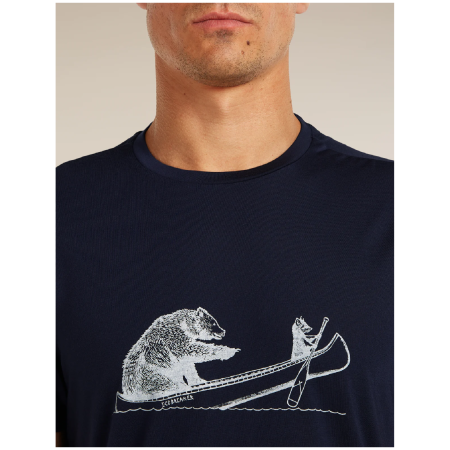 Maglietta funzionale da uomo Icebreaker Merino Blend Core SS Tee Canoe Companions