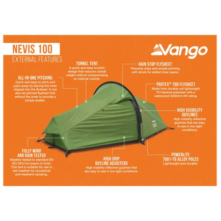 Tenda da trekking Vango Nevis 100