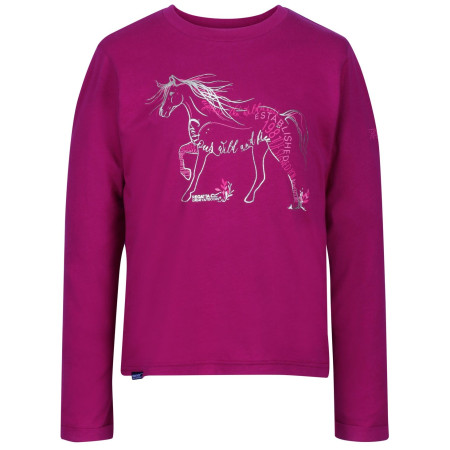 Maglietta da bambino Regatta Wendell kůň rosa Beetroot
