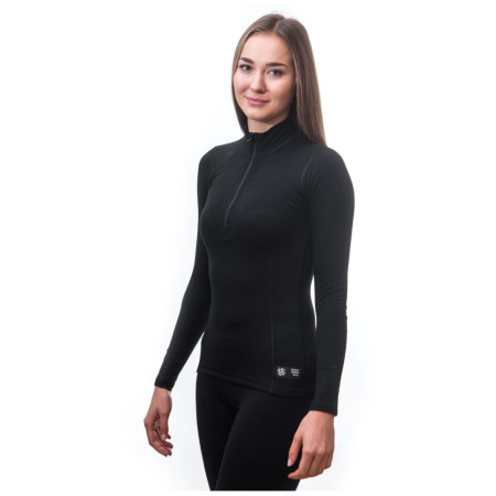 Maglietta sportiva da donna Sensor Merino DF con cerniera