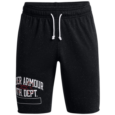 Pantaloncini da uomo Under Armour Rival Try Athlc Dept Sts nero Black / / Red