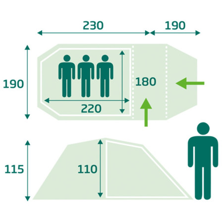 Tenda da trekking Loap Finney 3