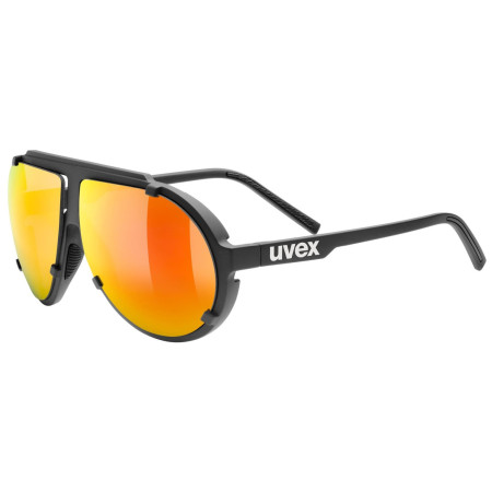 Occhiali da sole Uvex Esntl Pina nero Black Matt / Mirror Red