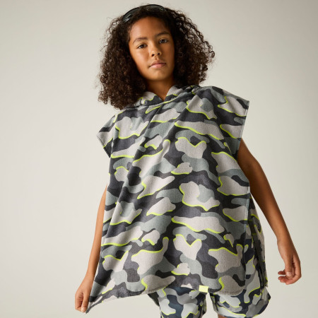 Poncho per bambini Regatta Kids Towel Robe DrkStrmCamo