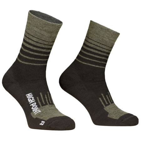 Calze High Point Mountain Merino 3.0 Socks nero/verde Black / Khaki