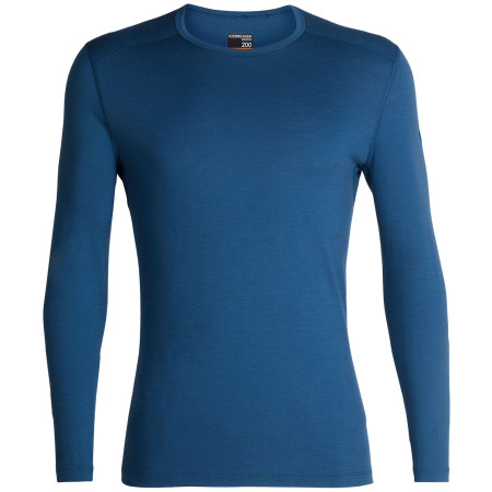 Maglietta da uomo Icebreaker Mens 200 Oasis LS Crewe (2018) blu PrussianBlue