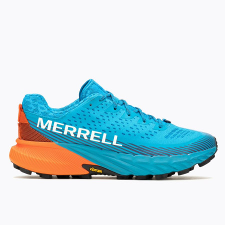Scarpe da corsa da uomo Merrell Agility Peak 5 blu/arancio tahoe/tangerine