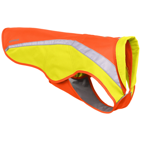 Pettorina riflettente per cane Ruffwear Lumenglow Hi-Viz Jacket arancione/giallo Blaze Orange