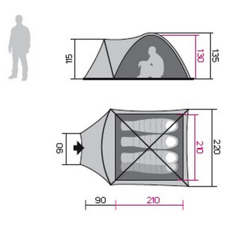 Tenda da trekking Hannah Hover 4