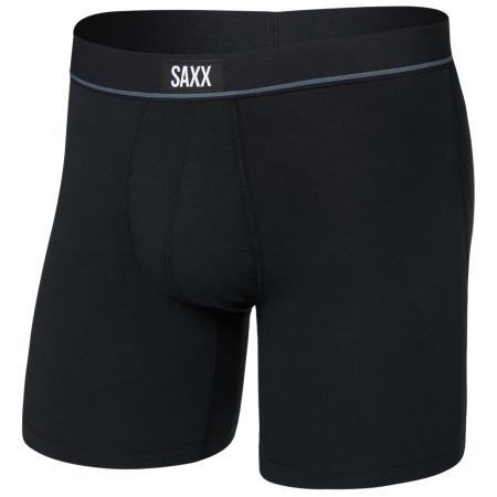 Boxer da uomo Saxx Essential Cotton Boxer Brief Fly nero black