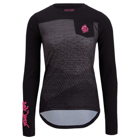 Maglia da ciclismo per donna Silvini Ella 2023 nero/rosa black-fuchsia