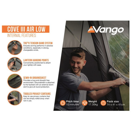 Tenda per minibus Vango Cove III Air Low