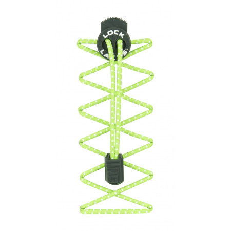 Lacci delle scarpe Nathan Reflective Lock Laces verde chiaro