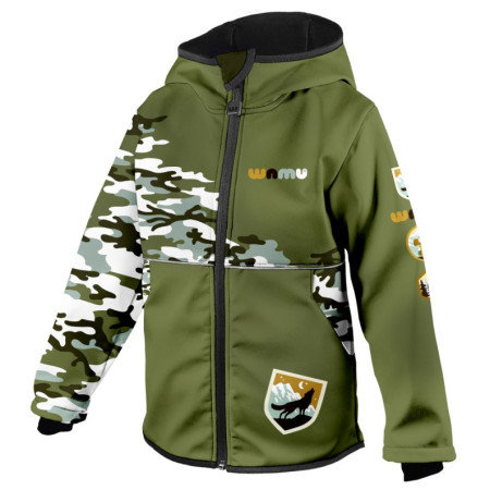 Giacca softshell per bambini WAMU Khaki khaki KHAKI