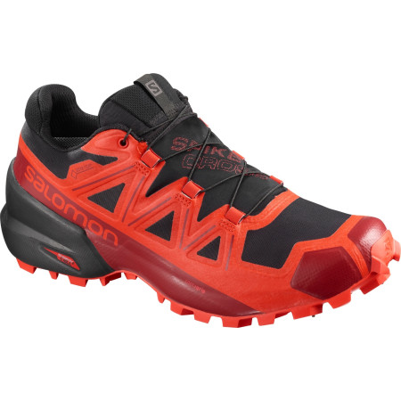 Scarpe da corsa da uomo Salomon Spikecross 5 Gore-Tex rosso/nero Black