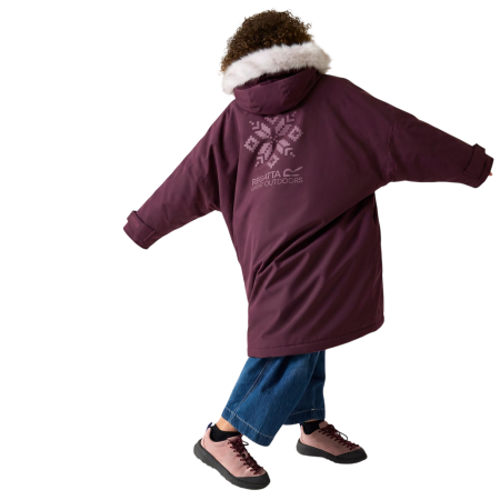 Cappotto impermeabile per bambini Regatta Junior Waterproof Changing Robe Pro Fig