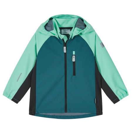 Giacca softshell per bambini Reima Temppu Dark Teal verde/grigio Dark Teal