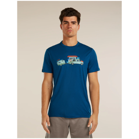 Maglietta funzionale da uomo Icebreaker Men Merino 150 Tech Lite SS Tee Transportage