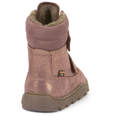 Stivali invernali per bambini Froddo Barefoot Zeru Tex Winter Pink/Gold