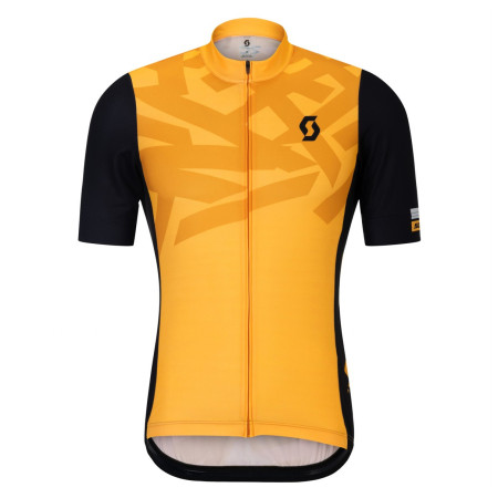 Maglia da ciclismo da uomo Scott Jersey M's RC Endurance SS giallo/nero gleam orange/black