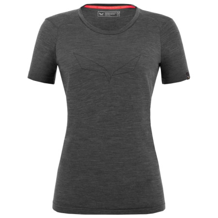 Maglietta sportiva da donna Salewa Pure Eagle Amr W Smles Tshirt. grigio scuro Black Out