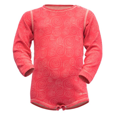 Intimo sportivo per bambini Devold Duo Active Baby Body rosa Poppy