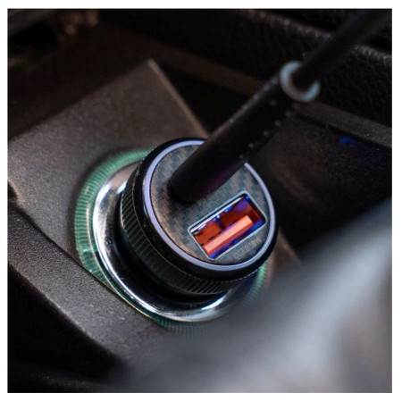 Adattatore Swissten Mini Car Charger USB-C PD + USB-A, 20W + cabel USB-C / USB-C, 1 m