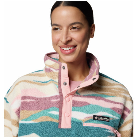 Felpa da donna Columbia Helvetia™ II Printed Cropped Half Snap